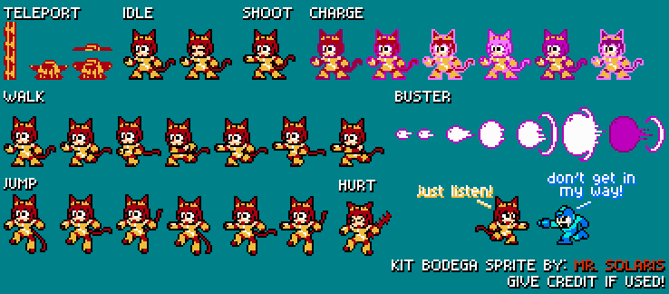 SolarisDBSC's tweet photo. Kit Bodega spritesheet! Soon i will make her sprite in the battle armor mode, and also her other outfits. https://t.co/zZsUYRkpvw