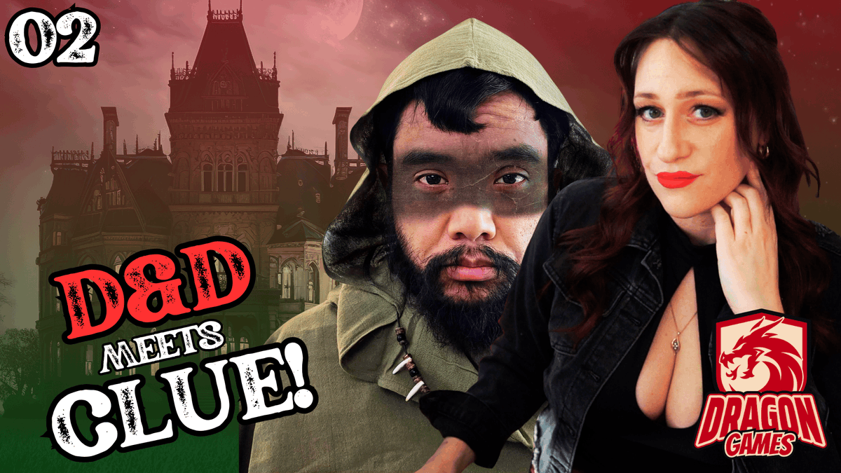 DnDisableds's tweet photo. Part 2 of D&amp;D meets CLUE is live! Secret passages, magical weapons, and the manor itself trying to ruin everything—while KLUED’AUGH hunts us down before midnight.   

(link to video in reply) https://t.co/hwKIX5Imau