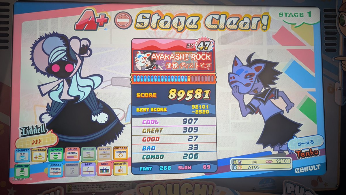 TMQED's tweet photo. チュンストぶりにポップン真面目にやり始めた
47の簡単なやつがクリアできるようになったぞ https://t.co/Oc6whvNvT2