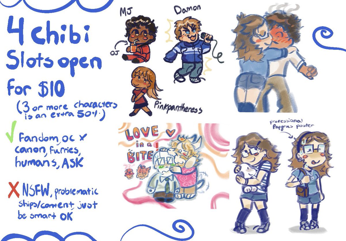 recrdplyr's tweet photo. I have 4 chibi cmm slots open dm me if you are interested ☀️ https://t.co/ZHDbPiKvWj