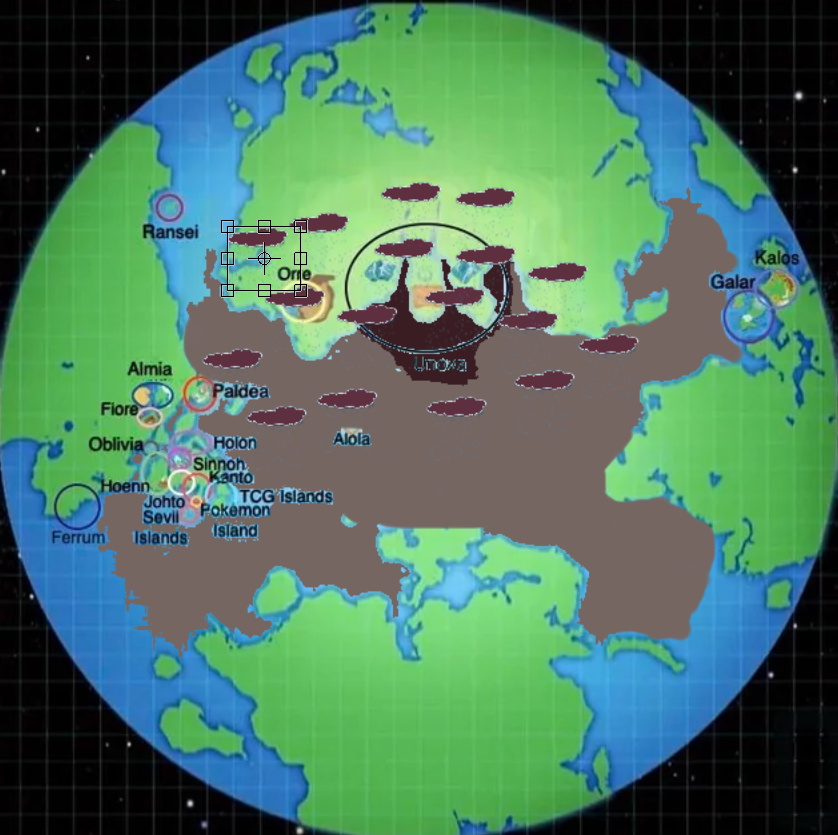 GoddessUNecro's tweet photo. *Important news coming from the TV whenever you all are lmao:*

We have received a last-minute report that the ocean connected to Unova has suddenly and drastically changed color, with heavy rain pounding the coasts and other regions connected to this ocean, 1/4 https://t.co/X3X2vrB21U