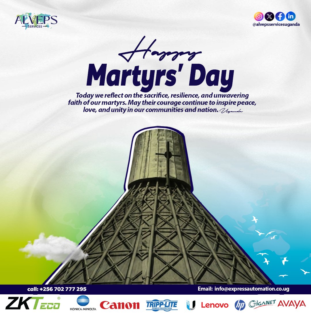 Alvepsservices's tweet photo. Today, we honor the Uganda Martyrs whose faith, courage, and sacrifice continue to inspire unity, hope, and resilience. 🇺🇬

#MartyrsDay #UgandaMartyrs #Faith #Legacy #Unity #Hope https://t.co/YvMqITY9EG