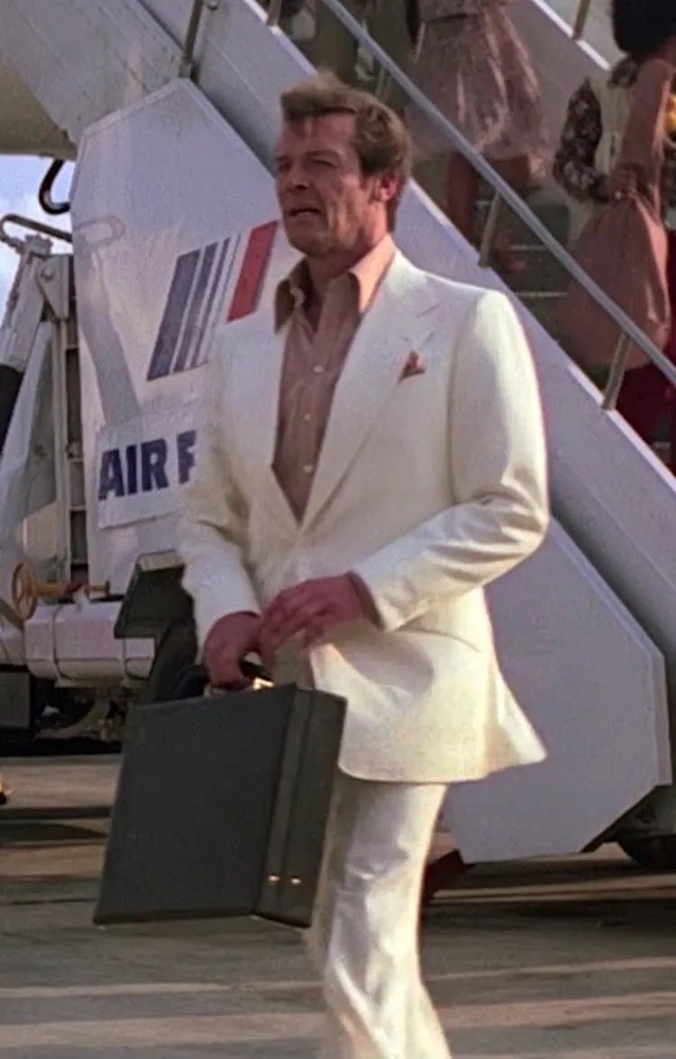 trevorbaxendale's tweet photo. Imagine arriving in Rio de Janeiro on Concorde and looking like this. Roger Moore had it all. https://t.co/VYE9arrggr