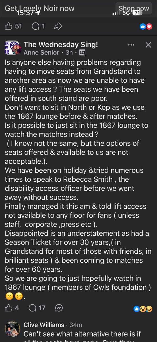 rickymoate's tweet photo. @storchyowl can you assist? Surely this isn't how you would want disabled/elderly supporters being treated?? #swfc #WAWAW #UTO https://t.co/k7lrV22q6f
