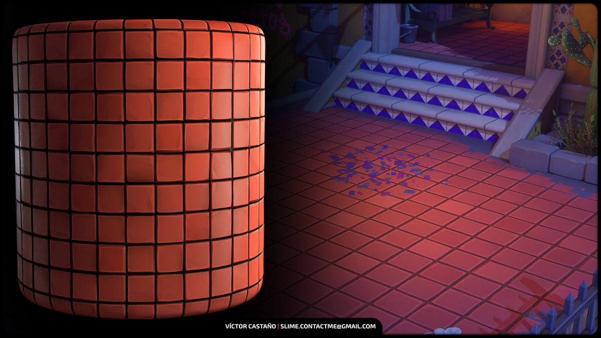 itsameslime's tweet photo. Today I’m sharing the second breakdown post for Dorado 👀

This one focuses on the materials, trim sheets and mesh trims used throughout the environment.✨

🔗https://t.co/jvHd6hT2Zr

More breakdowns for foliage and the complete environment workflow coming soon!

#EnvironmentArt #3DArt #UnrealEngine5 #GameArt #StylizedArt #UE5 #LevelArt #WorldBuilding