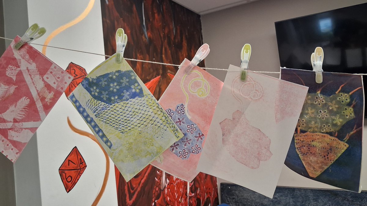 Oide_Creativity's tweet photo. Participants certainly made their mark today at Your Mark, Your Way: Printmaking for All! 

@oide_Ireland @DochasAutism https://t.co/kO69L3pu9D