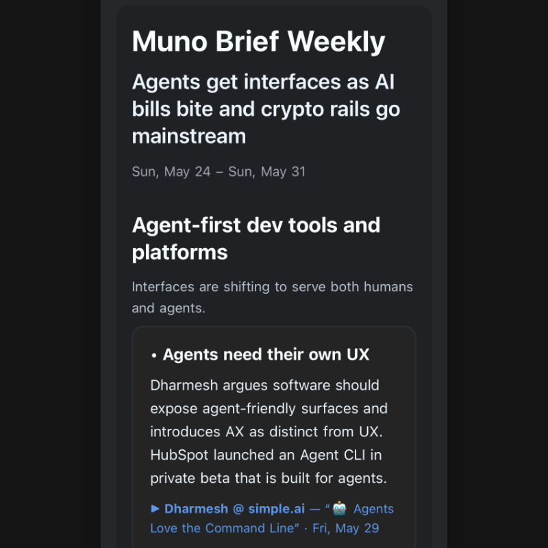 dpklabs's tweet photo. Muno Brief

Turn trusted sources into weekly intelligence https://t.co/gAp08TBZFO