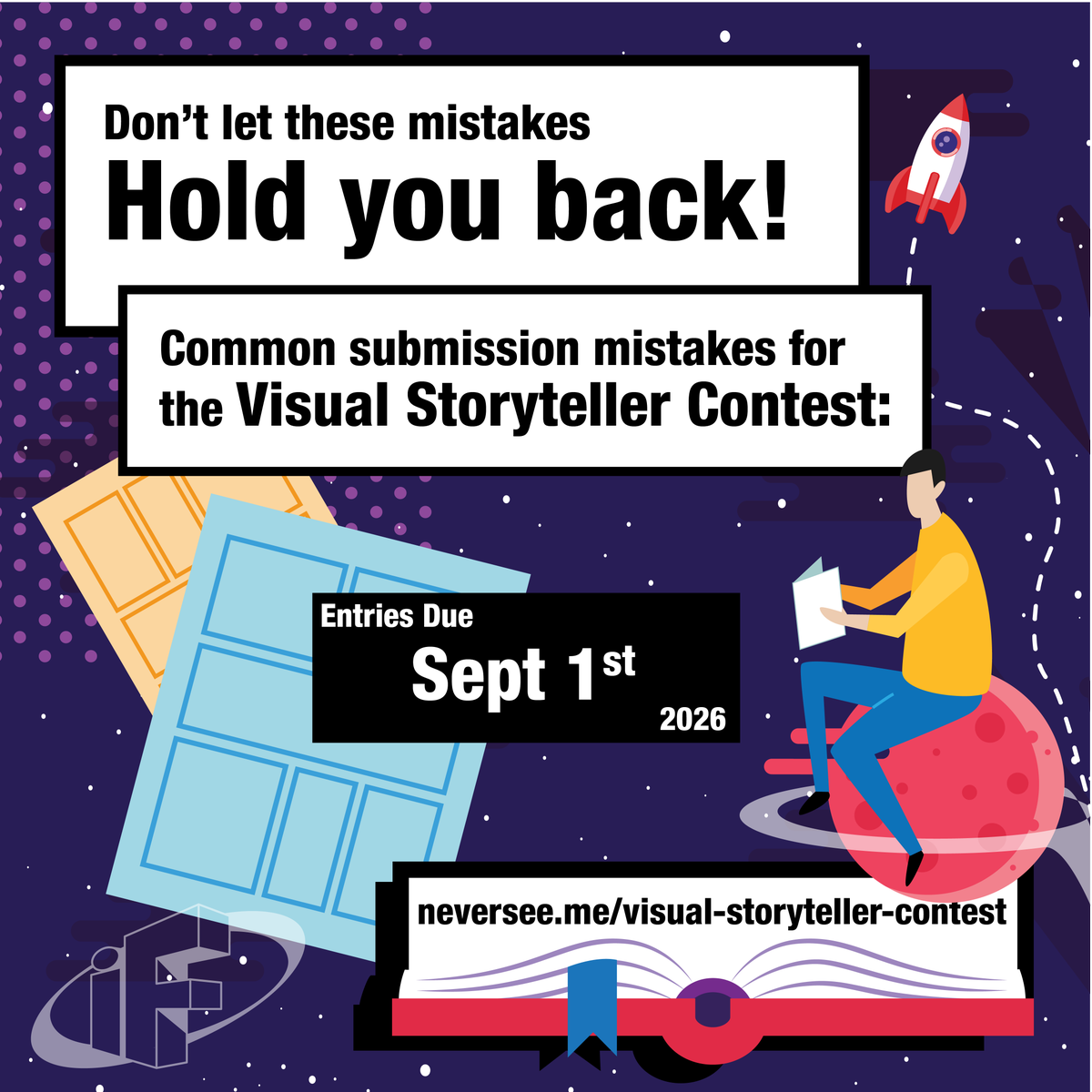 iFdesignstudios's tweet photo. ⚠️ Don’t let these mistakes hold you back ⚠️
Avoid common submission errors that hurt your print:
❌ Low-res images
❌ Missing pages
❌ Poor text placement
✅ Double-check files before submitting

Prep makes your work stand out!

#ComicTips #GraphicNovels #MakeItPerfect https://t.co/BIWTuXn6xh