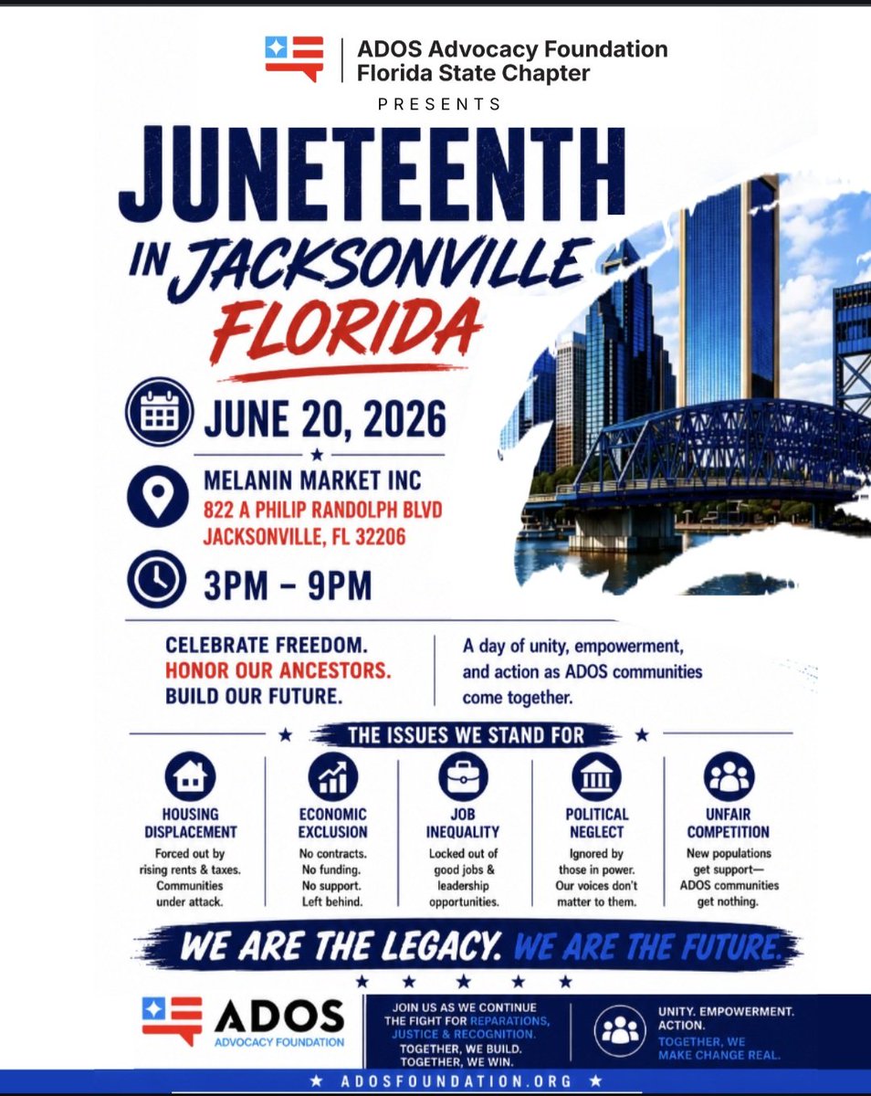 da_minister13's tweet photo. Listen up Duval, Clay, St Johns and surrounding counties. Come join us as we celebrate on June 20th. 
https://t.co/eUB7PkqEnB https://t.co/1RCm7YFuPv
