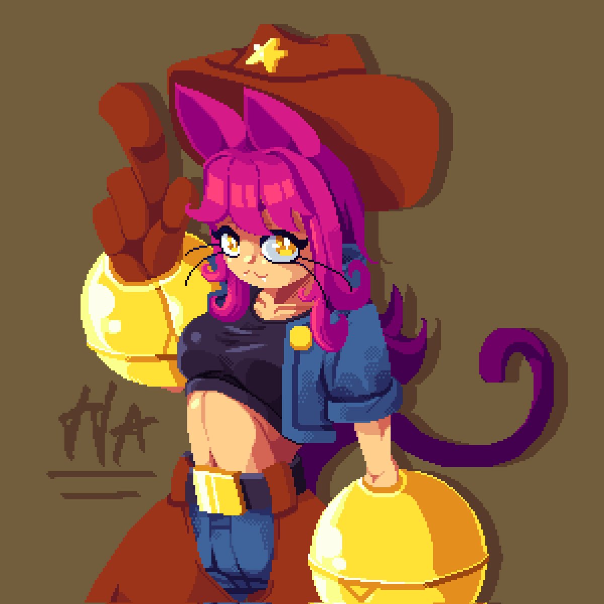 thehunterAZ's tweet photo. Ya la Acabe :D 
#pixelart #digitalart #ドット絵 #originalcharacter #originalcharacterart https://t.co/mxdO4Em93N