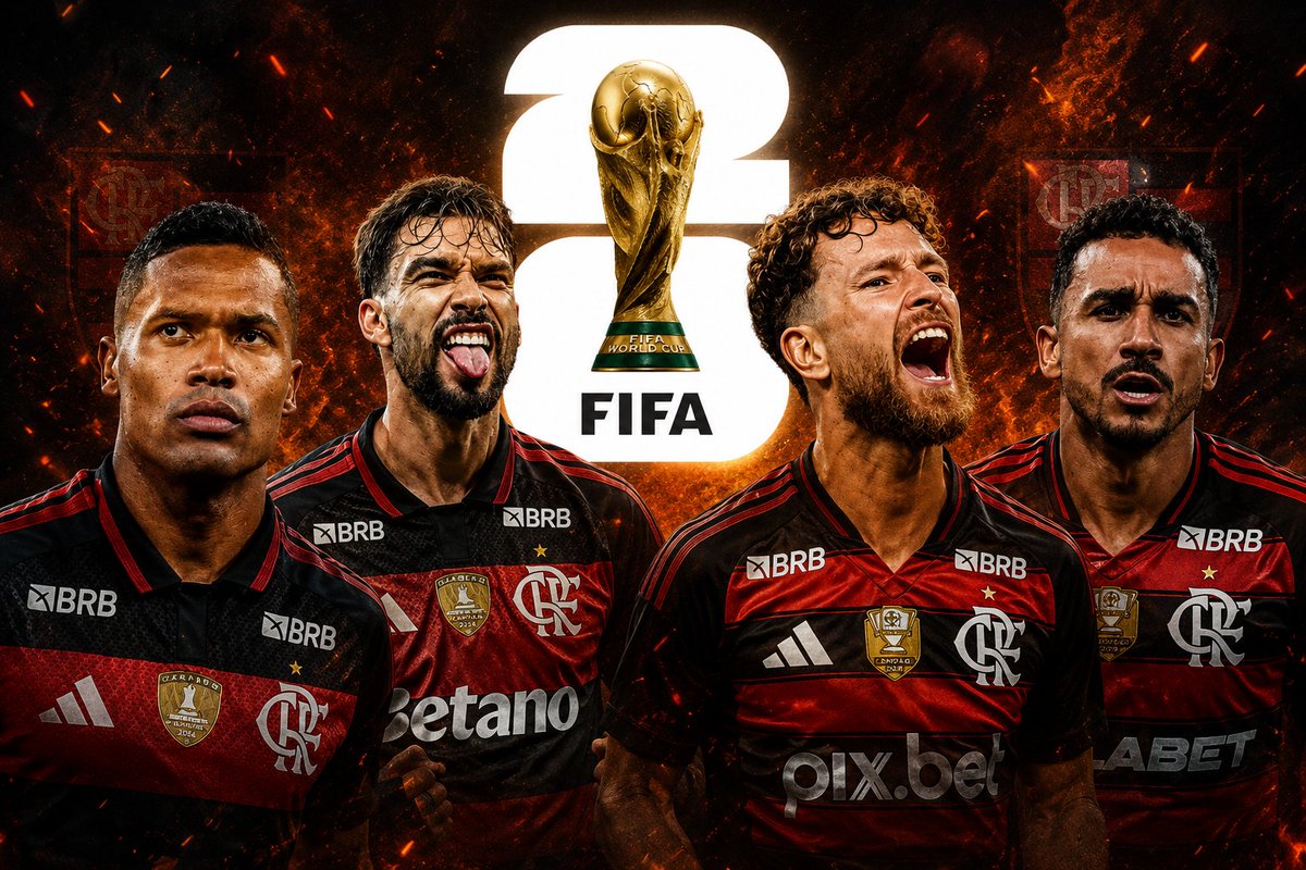 raflamello81's tweet photo. A FIFA definiu os valores estimados de compensação diária aos clubes brasileiros pela liberação de jogadores para a Copa do Mundo. O faturamento é progressivo e aumenta conforme o avanço das seleções no torneio.

Confira a estimativa de receita diária por clube:

➡️FLAMENGO (9 convocados): R$ 497,5 mil

➡️Palmeiras (7 convocados): R$ 387 mil
➡️Atlético-MG (4 convocados): R$ 221 mil
➡️Internacional e Grêmio (2 convocados): R$ 110 mil
➡️Athletico-PR, Botafogo, Corinthians, Fluminense,Bragantino, Santos, São Paulo e Vasco 
(1 convocado): R$ 55 mil

Por: @ESPNBrasil 
📸IA