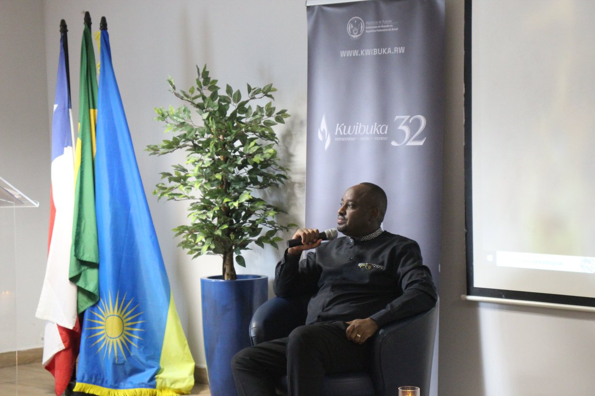 RwandaInBrazil's tweet photo. Ontem, a Universidade Salvador (UNIFACS) recebeu a cerimônia do #Kwibuka32, reunindo estudantes, professores, autoridades, representantes da sociedade civil e membros da comunidade para recordar as vítimas do Genocídio contra os Tutsi em Ruanda, em 1994. A programação teve início com a tradicional Walk to Remember pelo campus, um momento de reflexão coletiva e solidariedade, seguido pelo acendimento de velas em homenagem às mais de um milhão de vidas perdidas. Ao longo do evento, palestrantes e participantes abordaram temas essenciais como a prevenção de futuros genocídios, o combate ao discurso de ódio e ao divisionismo nas redes sociais, os perigos do negacionismo e o papel da juventude, da educação e das universidades na construção de uma cultura de paz. Agradecemos à Reitoria da UNIFACS, aos professores, estudantes, convidados e a todos que contribuíram para tornar este momento de memória, aprendizado e compromisso tão significativo. Ao recordar, honramos as vítimas; ao refletir, fortalecemos nossa humanidade; e ao agir, renovamos nosso compromisso coletivo com o “Nunca Mais”.

#Kwibuka32 #RememberUniteRenew #NeverAgain #RwandaInBrazil

Yesterday, Universidade Salvador (UNIFACS) hosted the #Kwibuka32 commemoration, bringing together students, academics, authorities, civil society representatives, and community members to honor the victims of the 1994 Genocide against the Tutsi in Rwanda. The program began with the traditional Walk to Remember across the campus, a moment of collective reflection and solidarity, followed by a candle-lighting ceremony in memory of the more than one million lives lost. Throughout the event, speakers and participants engaged in meaningful discussions on preventing future genocides, countering hate speech and divisionism on social media, addressing the dangers of genocide denial, and highlighting the role of youth, education, and universities in building a culture of peace. We extend our sincere gratitude to the UNIFACS leadership, professors, students, guests, and everyone who helped make this commemoration so meaningful. By remembering, we honor the victims; by reflecting, we strengthen our shared humanity; and by taking action, we renew our collective commitment to “Never Again.”