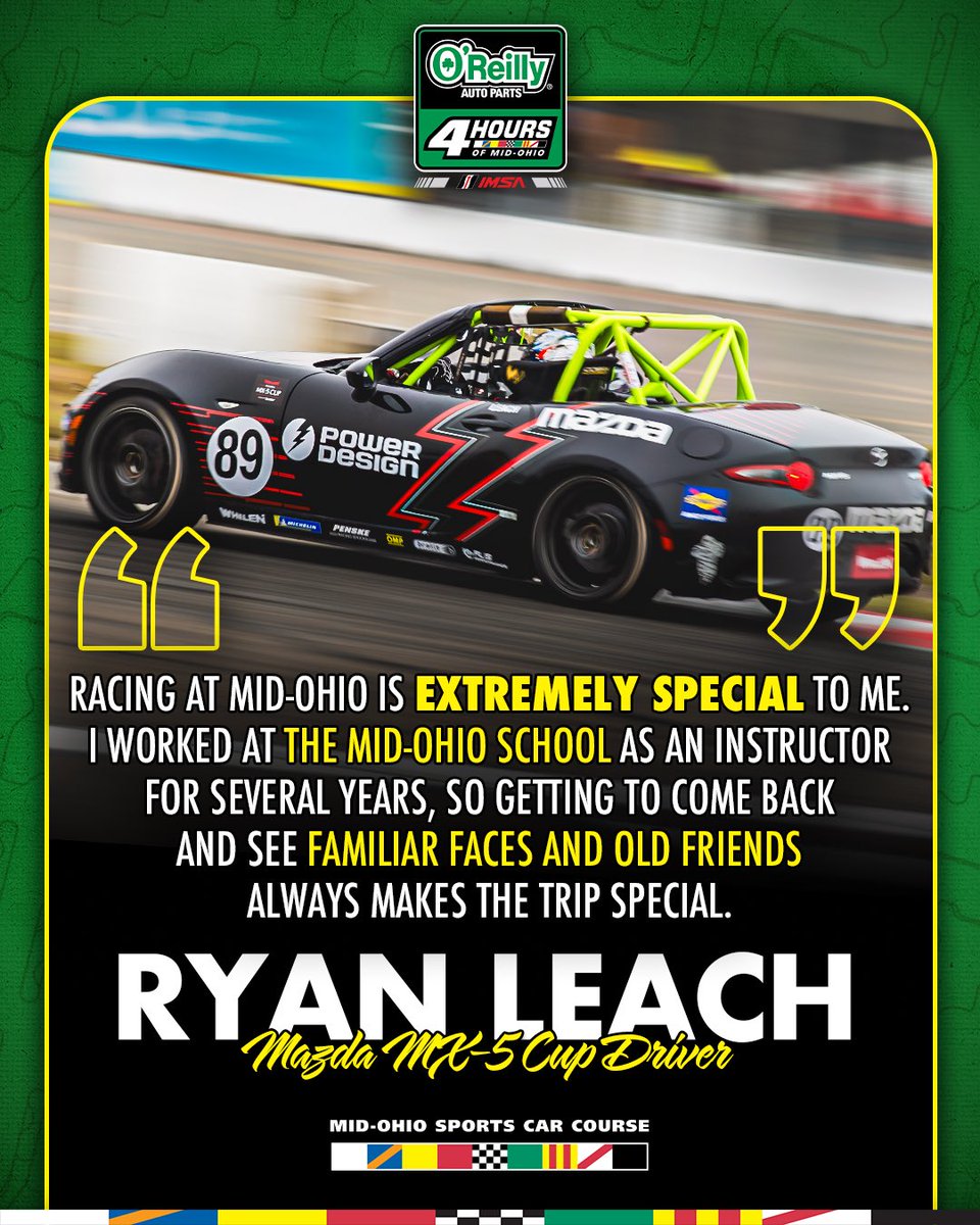 Racing at Mid-Ohio is extremely special for former The Mid-Ohio