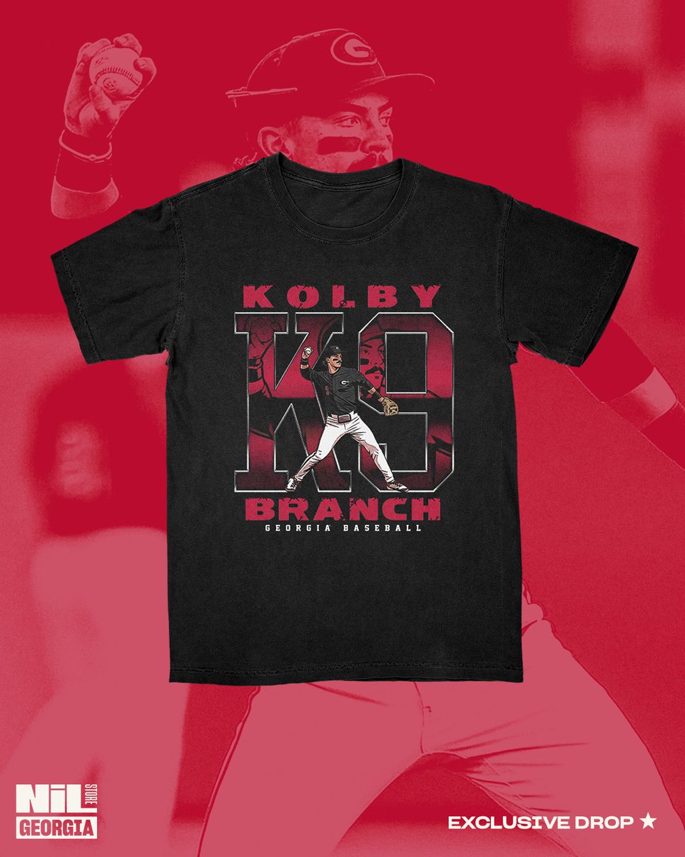 GeorgiaNILStore's tweet photo. We are Supers bound so it's time to grab the gear that supports the guys!

Rep the official K9 drop and support Kolby Branch directly on every purchase

Shop the drop: https://t.co/3w3F7luPmk 
@BaseballUGA https://t.co/NjgaLlJo61