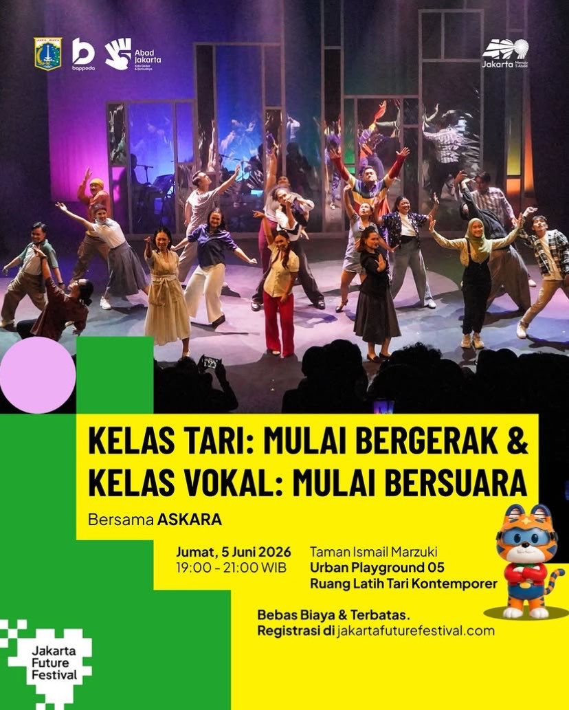 javersation's tweet photo. guys kalian kalo sering cari aktivitas seru tapi gratis di jakarta mending follow @/urundayakota di ig deh ☝🏻

ada kelas tari, yoga, walking tour, dan masih banyak acara2 lainnya, terus itu semua GRATIS 😭👍🏻 https://t.co/Ong0CMtnuF