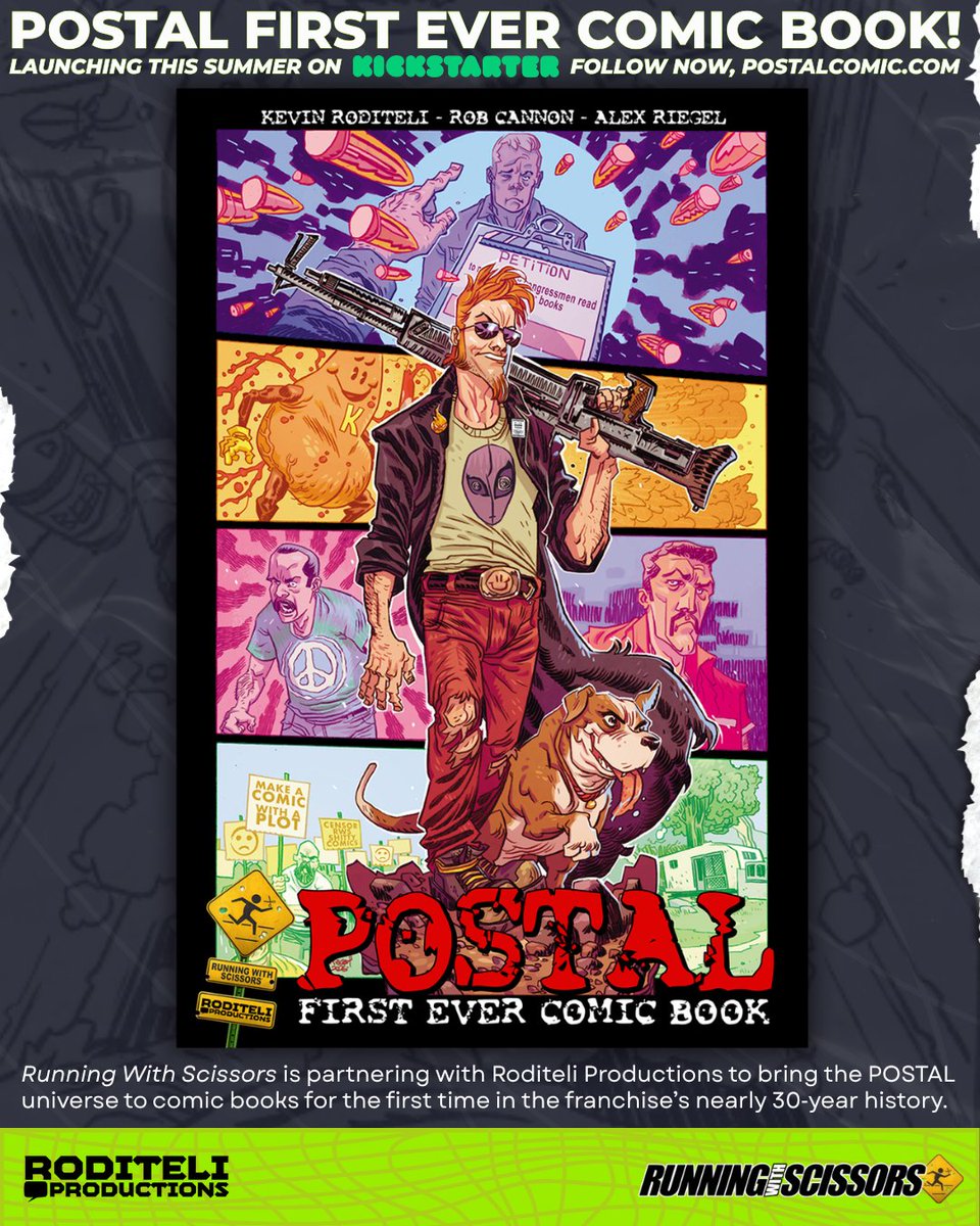 RWSstudios's tweet photo. ICYMI, the POSTAL Comic KS is launching this summer! https://t.co/wsOGegs7qu