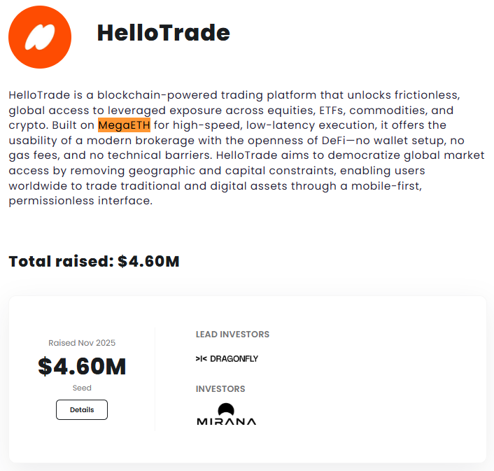 xcryptopunk's tweet photo. HelloTrade was built on MegaETH btw

now it's moving to Monad

what are we missing? https://t.co/90XDKDCpRW