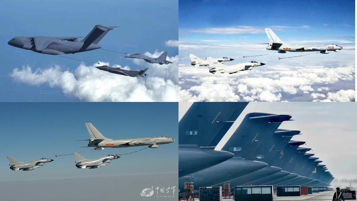 PASU_MATRIX's tweet photo. Aerial refuelling is a critical force multiplier in modern air warfare, extending the range and endurance of fighters.

🇮🇳 India: 6 × Il-78MKI aerial refuellers

🇵🇰 Pakistan: 4 × Il-78MP aerial refuellers

🇨🇳 China: 50+ (estimated) Y-20U (YY-20), H-6U and HY-6 aerial refuellers. https://t.co/etGaLT6CZc