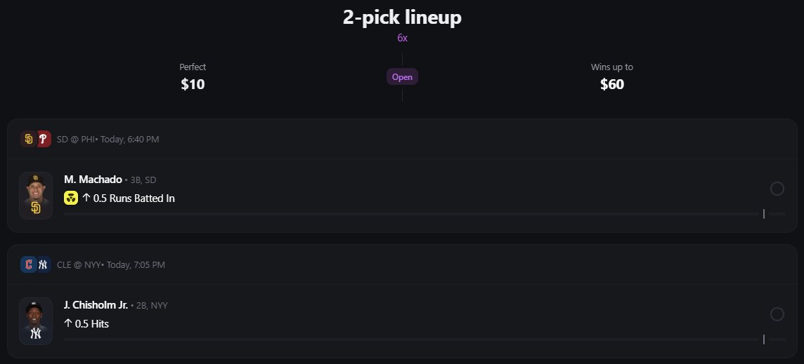 EVBettors's tweet photo. Betr MLB 2-pick slip locked in 🔒 w/ @DVNBets

Live now: https://t.co/ePBx0xq4DR

Breakdown below 👇 https://t.co/STCBnugCJw