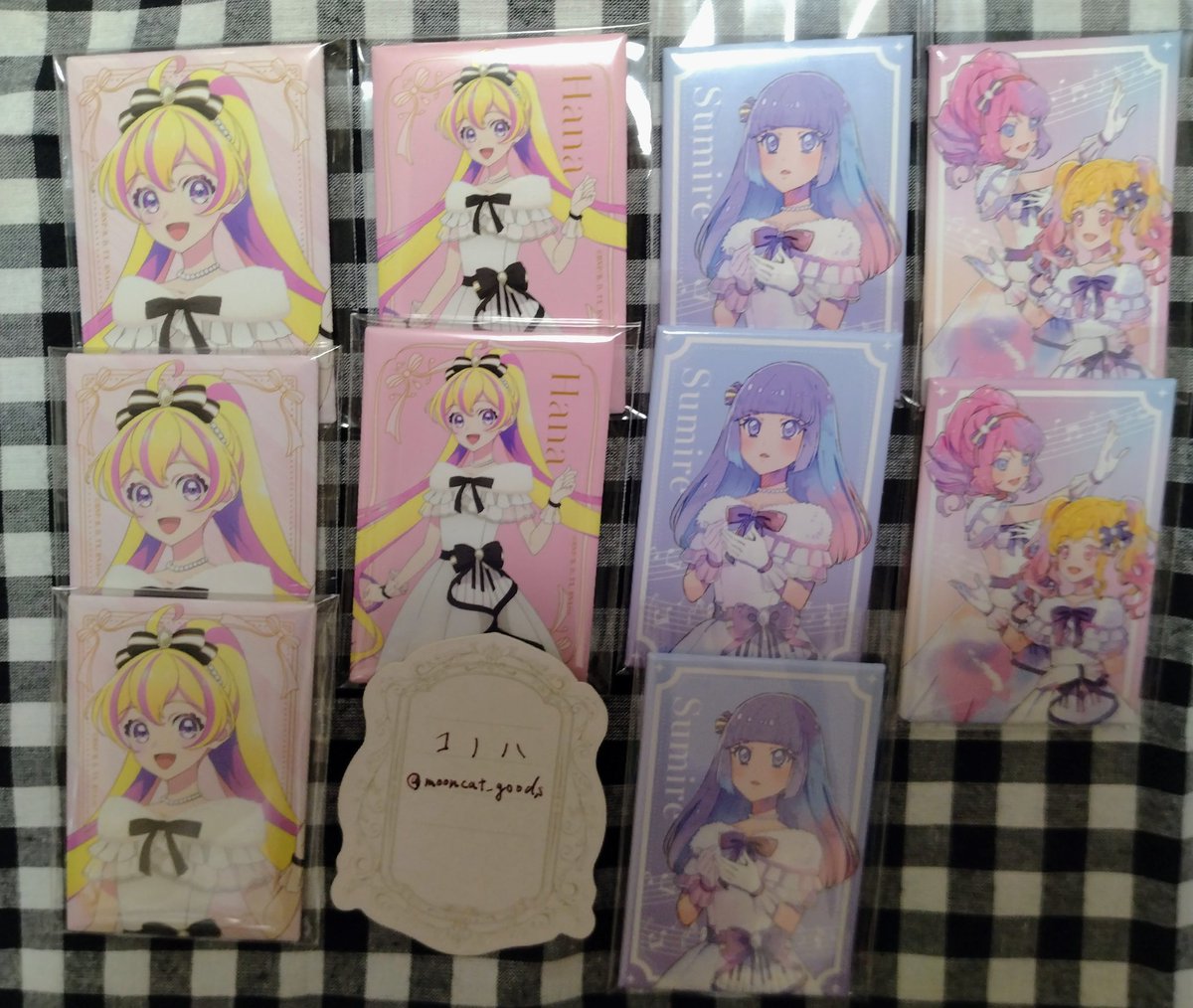 交換/譲渡】アイカツ オケカツ ポートレート缶バッジ 譲） ☆ハナ