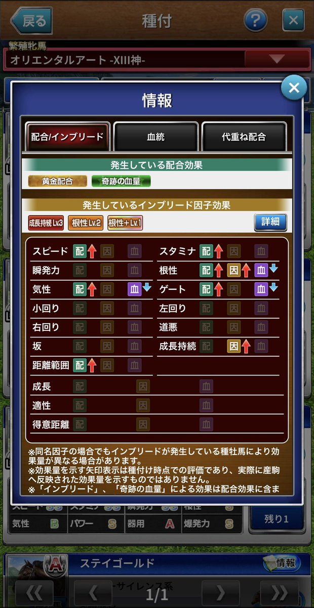 drysjdie's tweet photo. ステイゴールド×オリエンタルアート=オルフェーヴルを作成する
#ダービーインパクト
#ダビパク https://t.co/5XXp6URCtN