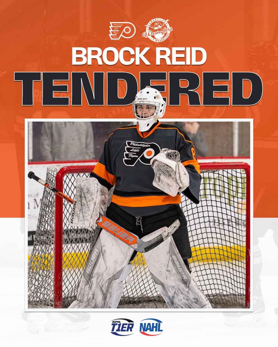 NAPHL's tweet photo. #NAPHL T1ER Advancement: @LittleFlyersHky 18U goaltender Brock Reid has signed an @NAHLHockey tender agreement with the @NAHLwranglers 

📰 : https://t.co/TCmr003OK2 https://t.co/5Smu2HuQRf