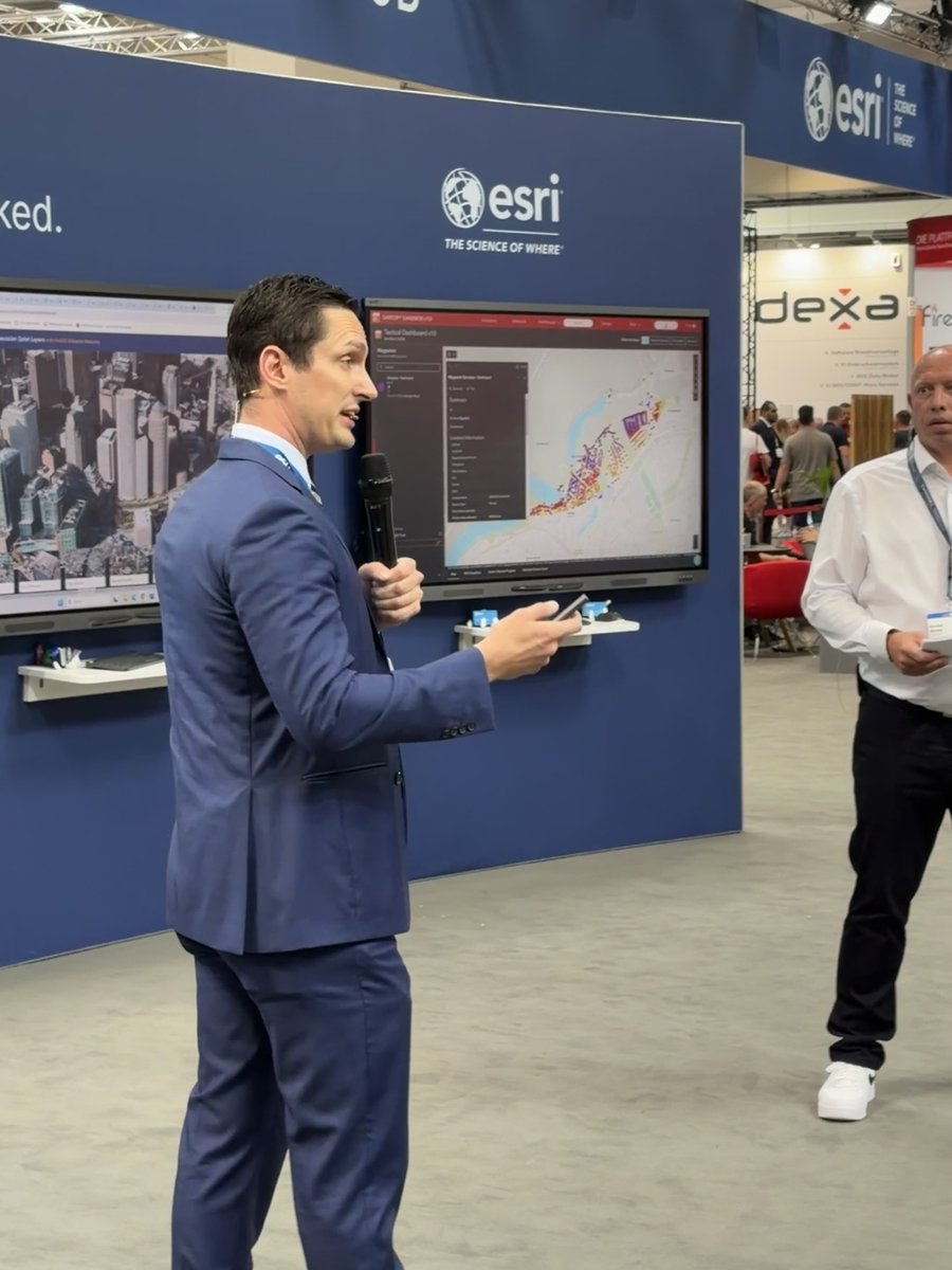 napsgfoundation's tweet photo. Esri presents SARCOP® to an international delegation
Discover how a shared operational picture can help agencies coordinate more effectively during complex wildfire events.

#INTERSCHUTZ2026 #WildfireResponse #SARCOP® #EmergencyManagement #GIS https://t.co/a9W3gxae6K