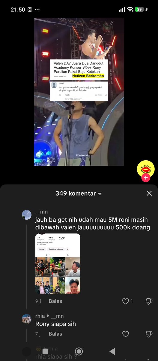 LiayjaY19110's tweet photo. @ReginajeniB Parahh.. Rony se menyala itu di rendahkan dan di katain sama fans artis baru netes https://t.co/JjsNtLI59l