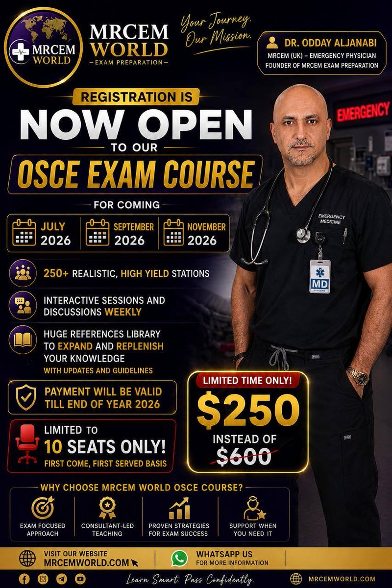 MRCEMExams's tweet photo. MRCEM OSCE course https://t.co/NS2cvdi1T7