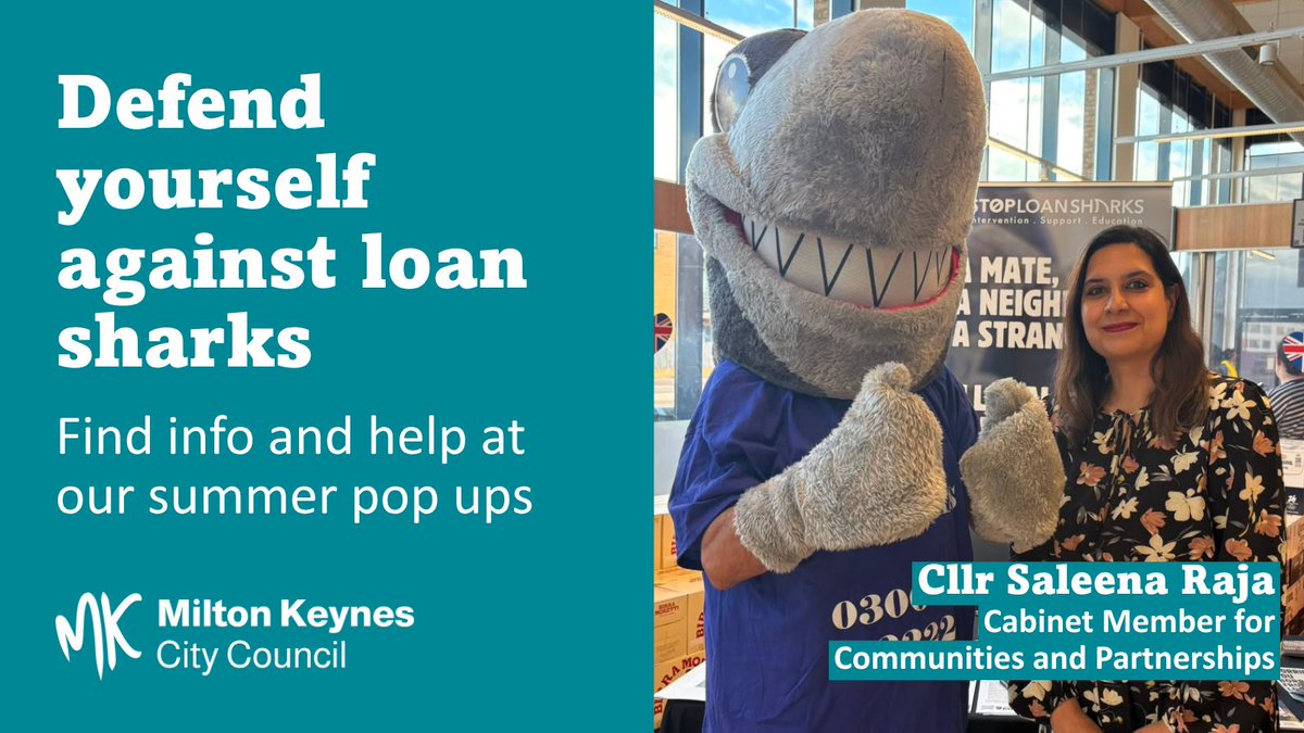 mkcouncil's tweet photo. We’re holding pop up events over the summer where you can learn how to stay safe from illegal money lenders and find trusted local advice and support. More here: https://t.co/j7fqM98exa https://t.co/oLprOS8H7D