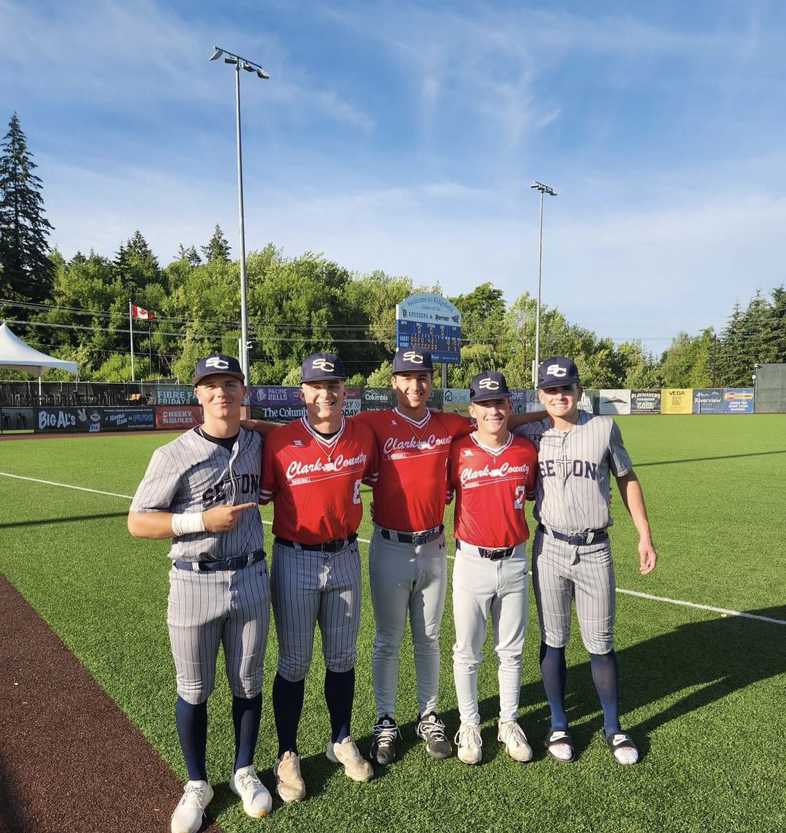 SetonCougs's tweet photo. Congratulations to our Cougars who were nominated and played in the Clark County All Star Game last night. What a great event for these kids, it was fun to watch our Cougs play together again. 

James Lubisich So
Graham Dumas Jr
Teddy Wieczorek Sr
Dalton Woods Sr
Kolten Gesser Sr https://t.co/7ovpun683k
