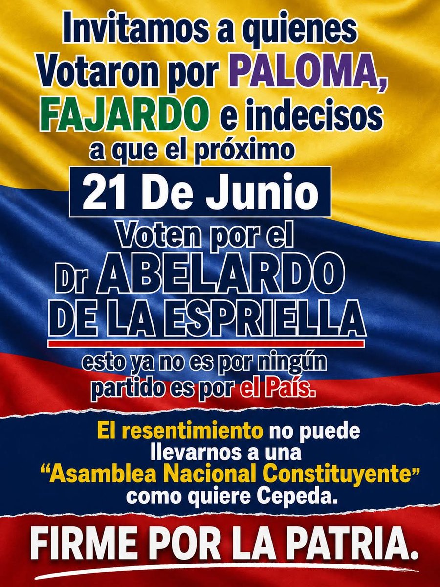 petoricomelao5's tweet photo. Es necesario salvar a Colombia de un régimen comunista que acabaría con todo lo que encuentre a su paso. https://t.co/IBLGN1Fehs