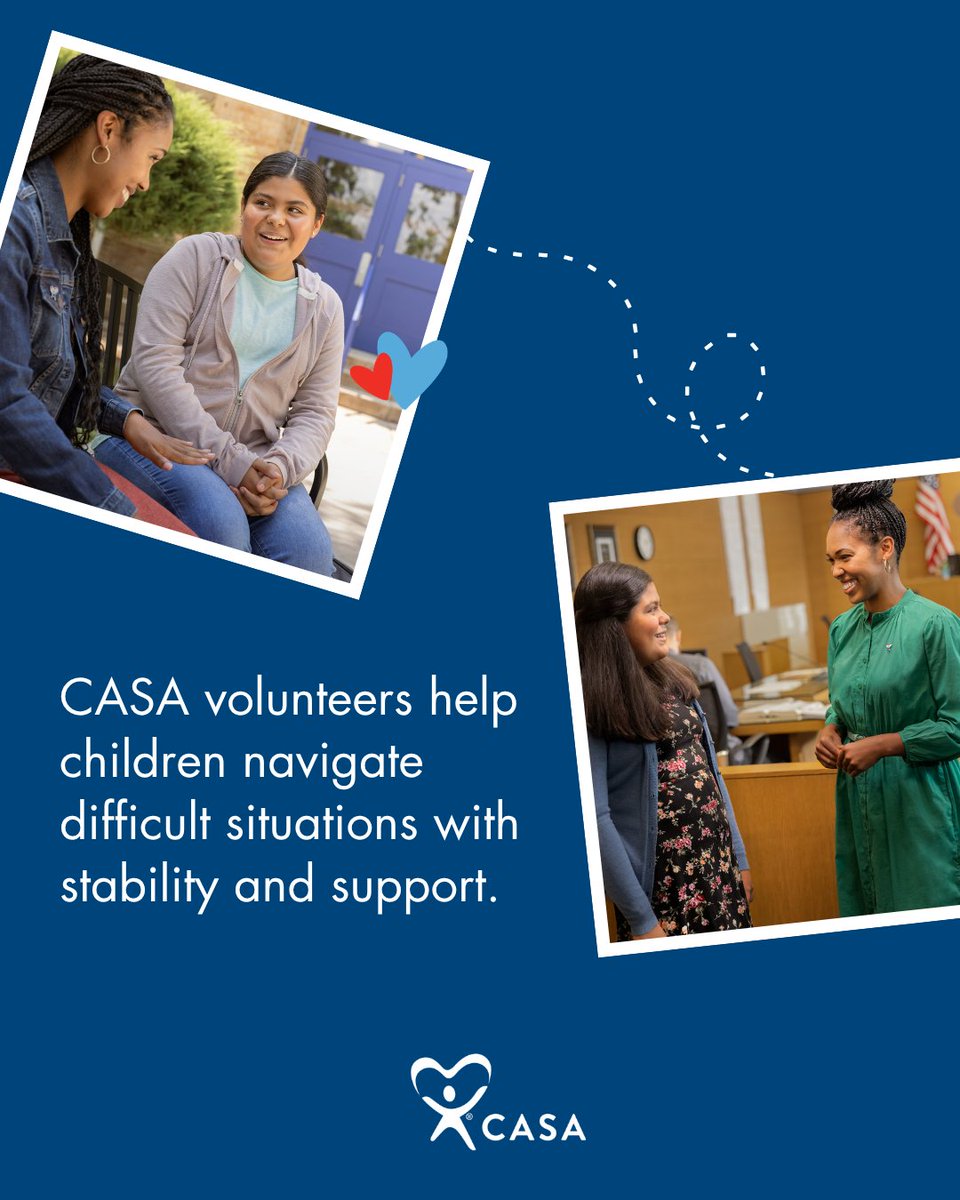CASA18JDC's tweet photo. Every young person deserves guidance and support as they transition into adulthood. For youth aging out of foster care, having a trusted adult and strong support system can make all the difference in achieving long-term success. https://t.co/DyMKMZmQPE