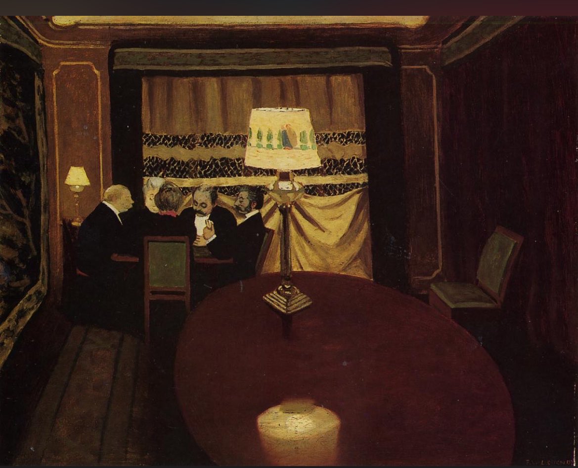 tictocwork's tweet photo. The Poker Game - Félix Valloton https://t.co/50P2hFgdb7