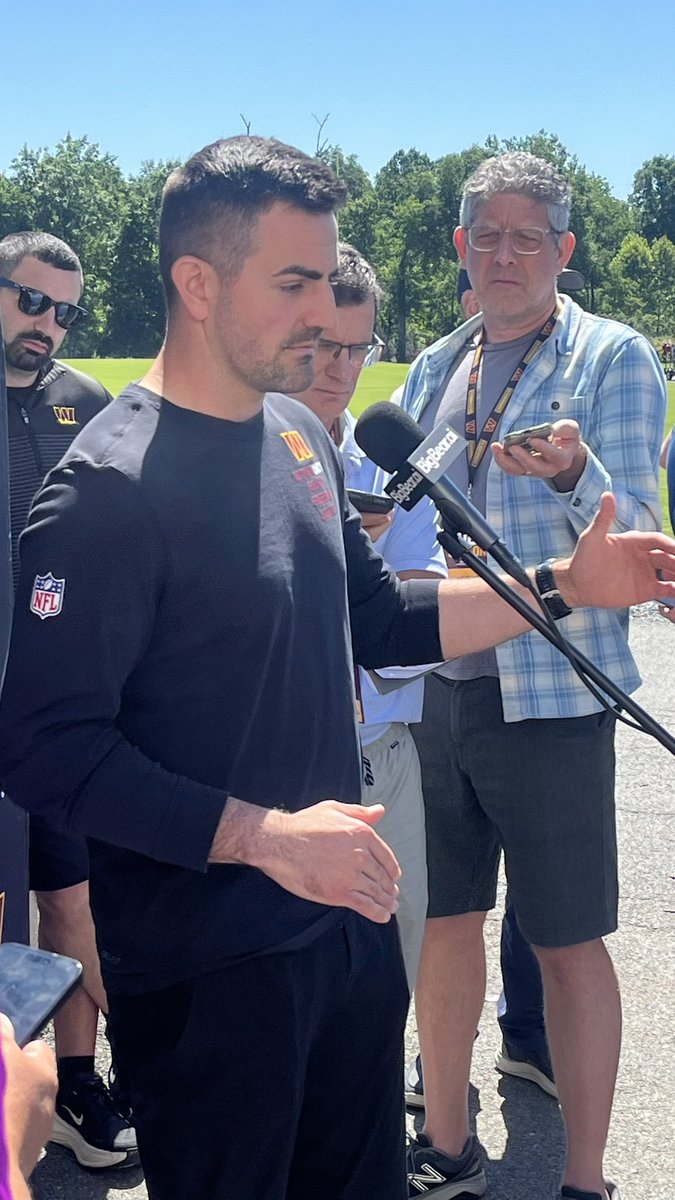 Mitch_Tischler's tweet photo. David Blough talks about a collaborative offensive plan taking from different places he’s been but also added the players are chiming in - an OL. player sent him some WingT concepts “of course it was an OLinemen” https://t.co/Gmsk0GRtIU