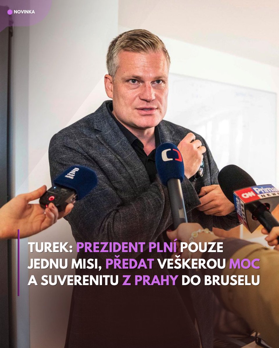 DailyNovinky's tweet photo. Filip Turek ostře reagoval na výroky prezidenta Petr Pavel o možné budoucnosti české koruny. Podle Turka nejsou prezidentovy postoje k euru náhodné, ale součástí dlouhodobého směřování k hlubší evropské integraci. https://t.co/Gb7uU8DDcV