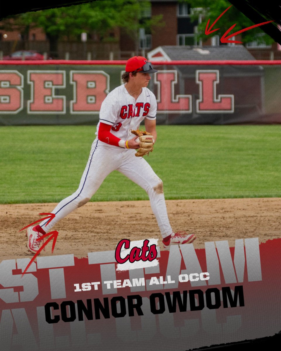 Baseball_WSHS's tweet photo. Congrats Connor Owdom! 1st Team All OCC!

Go Cats! https://t.co/Ljv3n39x97