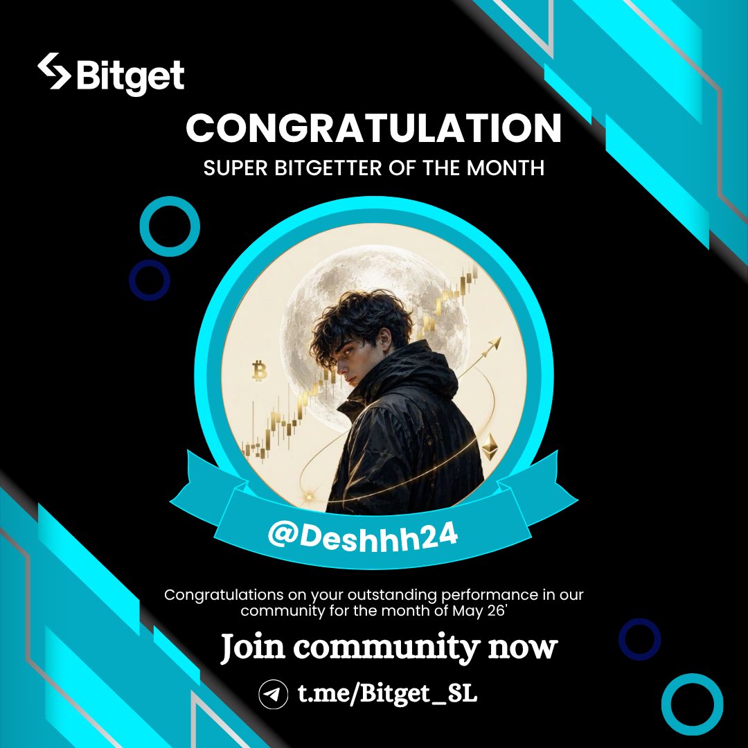 BitgetSL's tweet photo. 🌟 Super Bitgetter of May 2026 🎉

👏 Congrats @Vihangayo for your unwavering support!
🎁 You’ve earned exclusive Bitget merch

🤝 Want to be next? Join us!

✅ Follow @BitgetSL
💬 Like • Comment • Repost

One community. One winner. 🚀

Join our community : https://t.co/yMi4IXOXQS