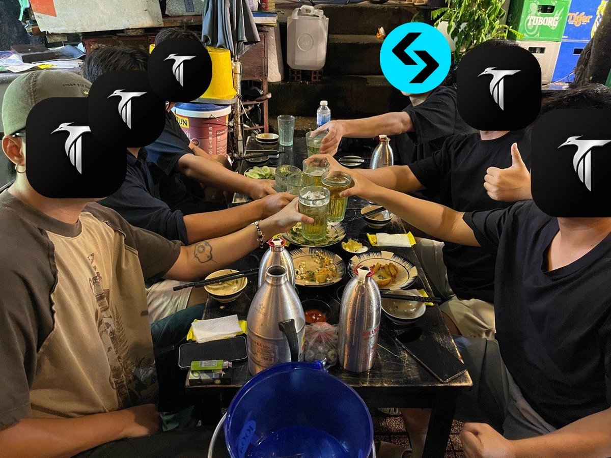 khaibill's tweet photo. First meeting of @Taigondao 

One of biggest partnership joining @bitgetvietnam 

Core members are cooking something https://t.co/s9E33iXf1m