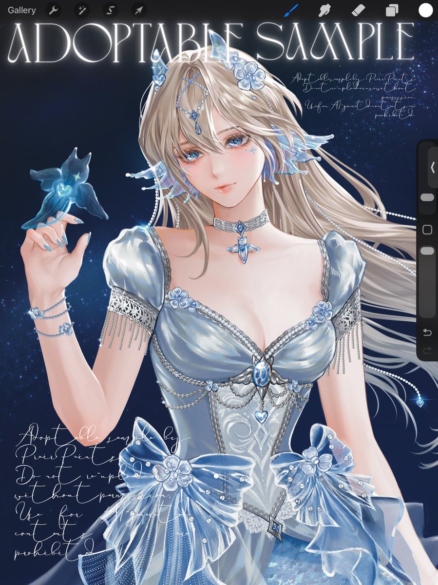prairpaints's tweet photo. Wip อดอปที่จะลงสัปดาห์นี้ค่ะ เป็นเงือก+sea angel 🌌🥰 https://t.co/LF0Hrmln2n