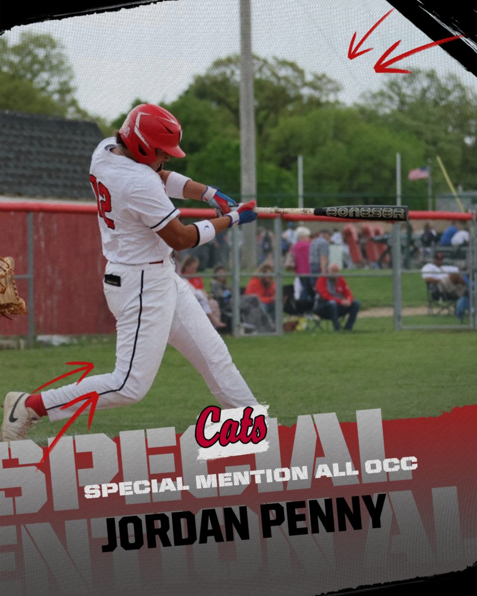 Baseball_WSHS's tweet photo. Congrats Jordan Penny! Special Mention All OCC!

Go Cats! https://t.co/lzgJm9VIuz