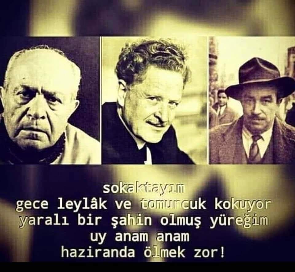 esen37's tweet photo. Haziranda yaprak dökenlere selam olsun..❤
Ahmet Arif (2Haziran 1991)
Orhan Kemal (2Haziran 1970)
Nazım Hikmet (3Haziran 1963)

Saygı ve Özlemle Anıyoruz. https://t.co/l2HYURGQT9