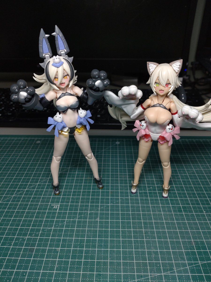 code_kaguya's tweet photo. プニモフ・銀ラン
専用の顔パーツができだ！

#メガミデバイス https://t.co/UKL5JNZpma