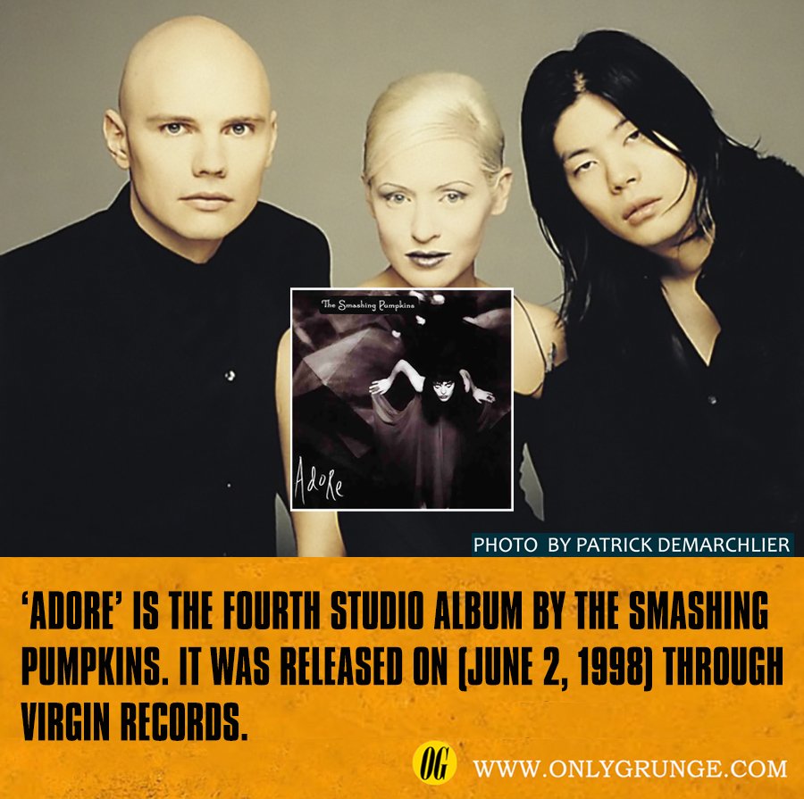 OnlyGrunge1's tweet photo. 💿Adore is the fourth studio album by The Smashing Pumpkins, released on (June 2, 1998).
https://t.co/zS8gD2OAns
#thesmashingpumpkins #adore #album https://t.co/tQi8eWsPYW