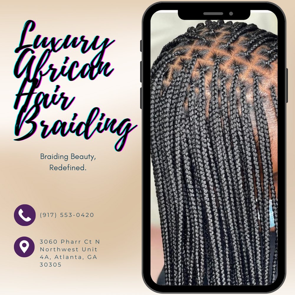 LuxuryAfricanGA's tweet photo. Our salon is dedicated to helping you feel confident with every hair braid we install. We value clean work and friendly service. Visit us soon and experience professional braiding done right!
#HairBraiding
https://t.co/SK8zBEJILL https://t.co/JwEDxylbTY