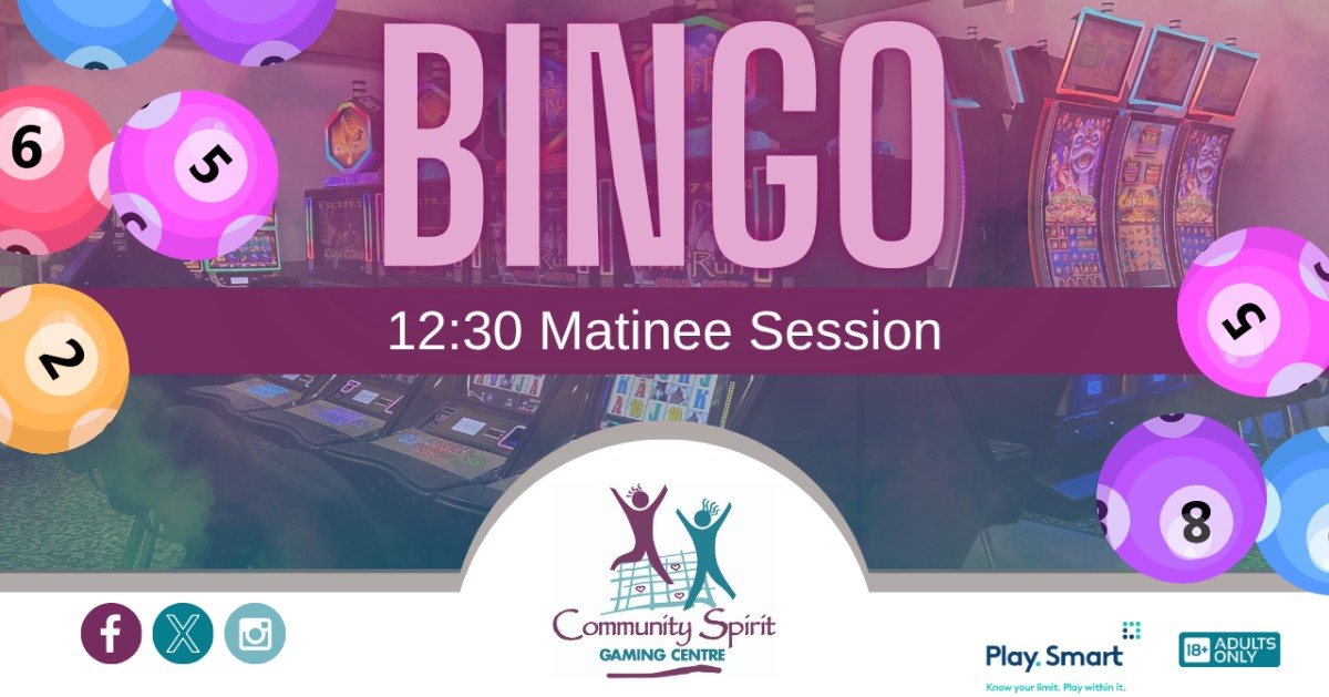 CommunityYGK's tweet photo. Stop by Community Spirit Gaming Centre for our 12:30 Matinee Bingo Session! Grab a bite and play!

Matinee Bingo runs daily at 12:30pm!
Open from 9am to 11pm
📍900 Montreal St., Kingston https://t.co/EUCmcliUVi
