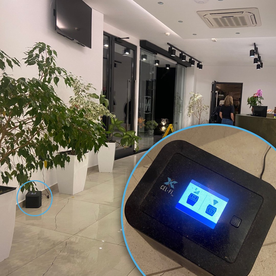 NextivityInc's tweet photo. Nextivity sightings in the wild!
While e-biking through Albania, Doug Dromgoole, Nextivity’s Vice President of Hardware Engineering, made an unexpected discovery at a remote mountain hotel. A few days later, another Nextivity product showed up in Sarandë, across from Corfu. https://t.co/QbBneM1J70