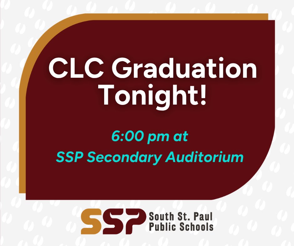 SSPPS6's tweet photo. The CLC class of 2026 will graduate tonight at the SSP Secondary Auditorium at 6:00 pm. You can catch it live on cable channel 14 or online at Townsquare TV: https://t.co/afX0lUnP18 https://t.co/YuHC2EvzzW