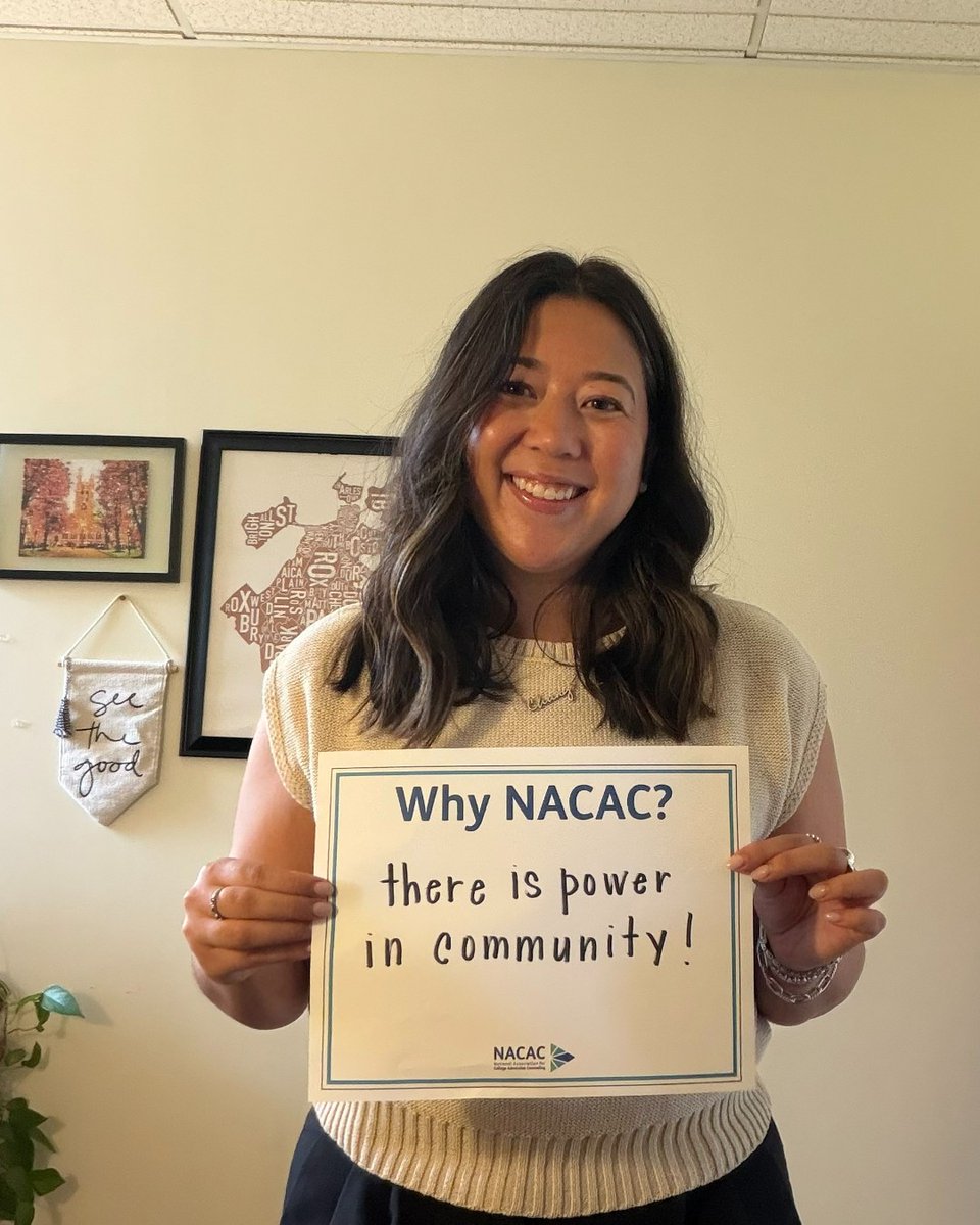 NACAC's tweet photo. #MemberSpotlight Meet Amy Chung, associate director of undergraduate admission at @BostonCollege. https://t.co/Y8F2JM5qIN

"Seeing our students grow throughout the four years of their undergraduate experience is the greatest joy in my work. It is a privilege," said Chung. https://t.co/lZr8MufSKg