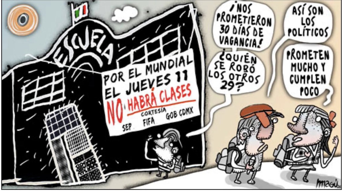 MaguMonero's tweet photo. Los ilusionaron con vacaciones adelantadas y largas, eran para ellos, casi las tenían….y la SEP reculeó.
Hoy les anuncian que solo tendrán un día. Imaginen la cantidad de mentadas estudiantiles.
#MiCartónMagú https://t.co/hEKgjkVtTv